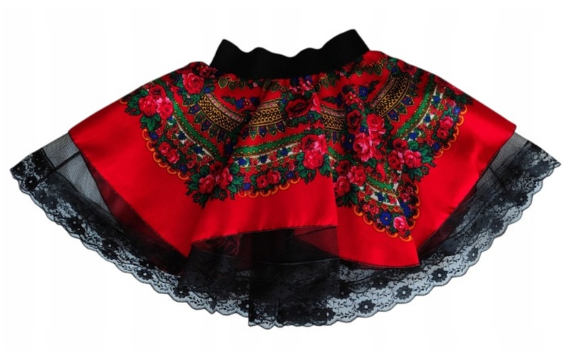 Spódniczka Damska Góralska Regionalna Spódnica Folk Podhalańska CLEO S-XL (Kopia)